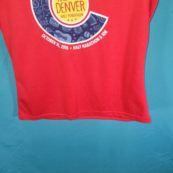 Rock n Roll Marathon Series Womens Denver Half Marathon Red T-Shirt M - Picture 4 of 8